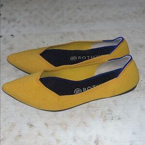 Rothy's The Point Marigold
Yellow Knit Ballet Flats | size 10